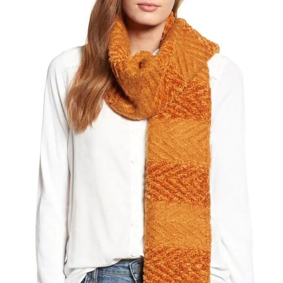 Rebecca Minkoff Block Yarn Muffler Scarf - Picture 1 of 12